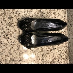 BNWOT/Black Patton leather heels 👠 size 9